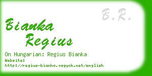 bianka regius business card